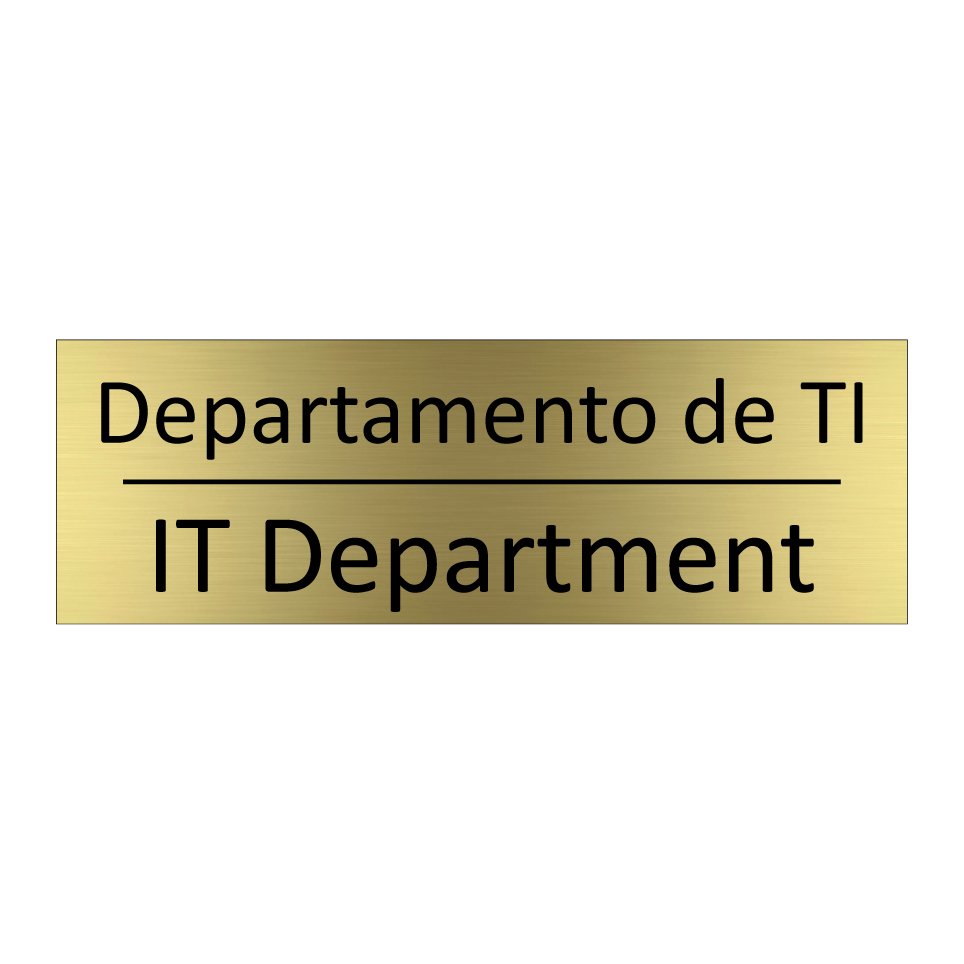 Departamento de TI - IT Department