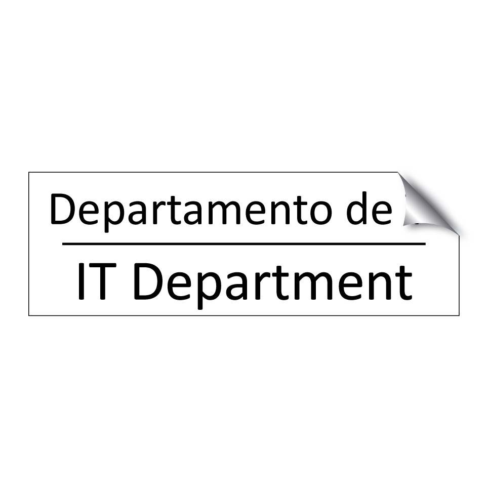 Departamento de TI - IT Department
