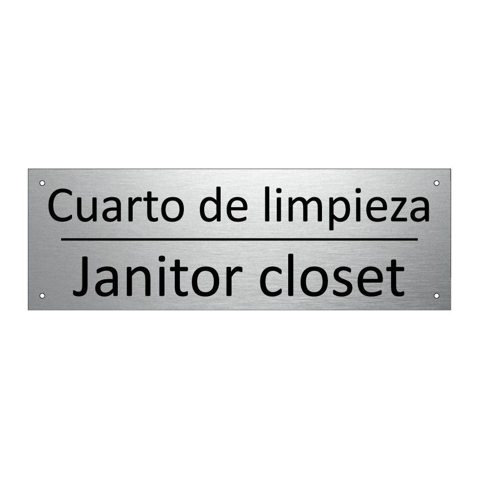 Cuarto de limpieza - Janitor closet