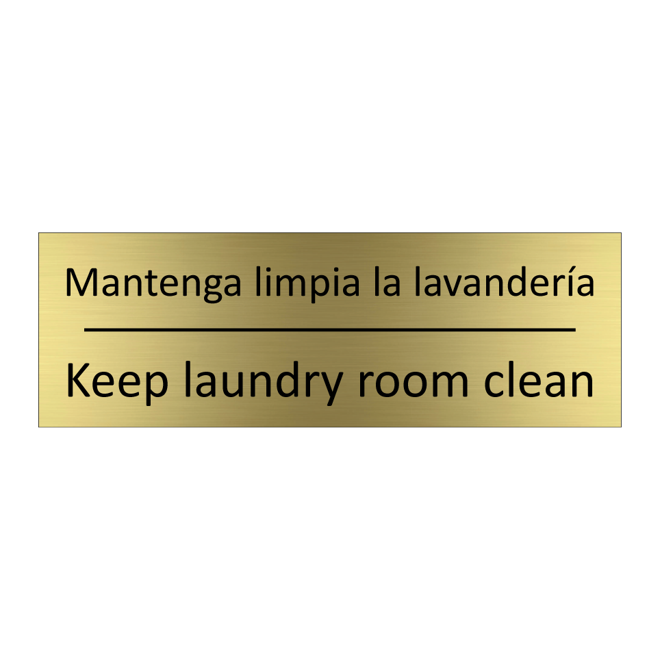 Mantenga limpia la lavandería - Keep laundry room clean