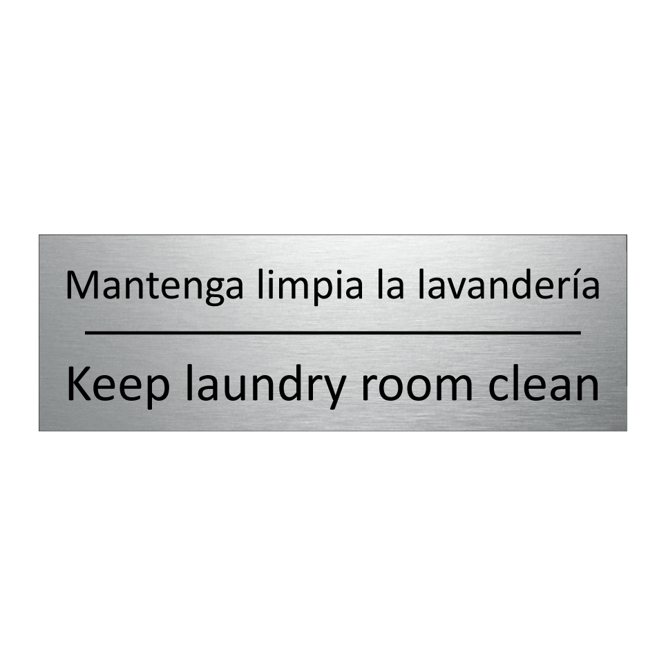 Mantenga limpia la lavandería - Keep laundry room clean