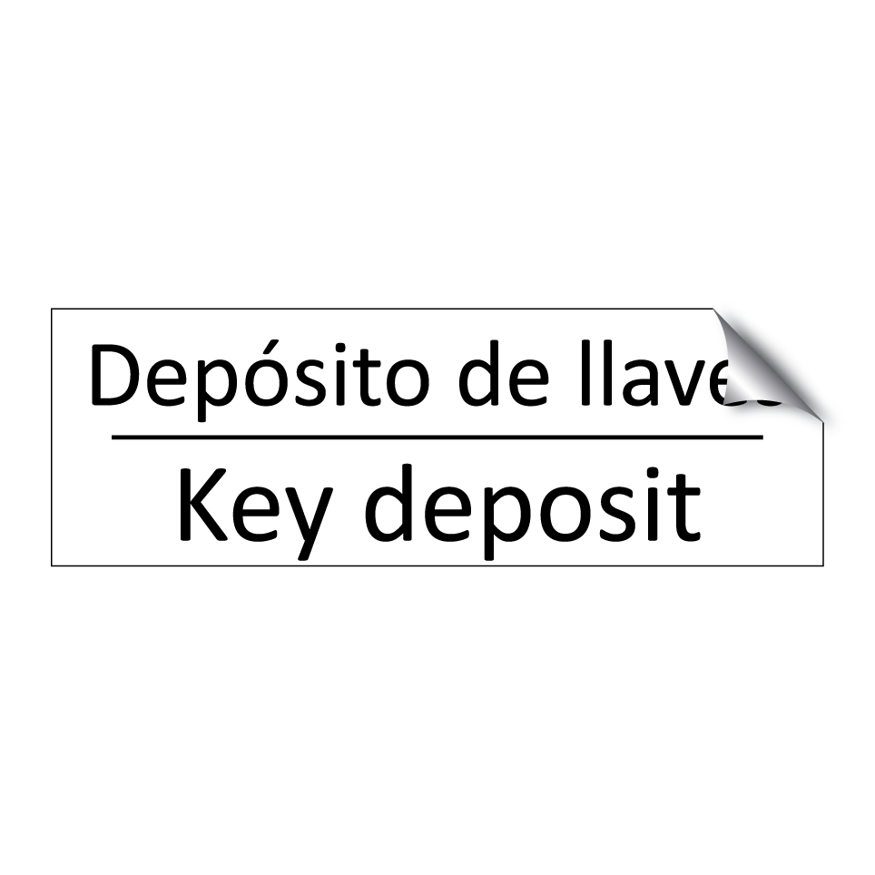 Depósito de llaves - Key deposit