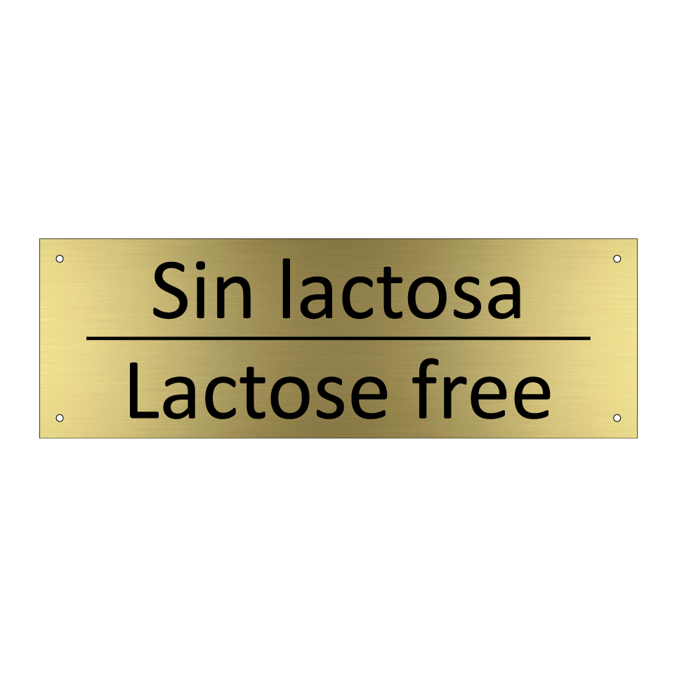 Sin lactosa - Lactose free
