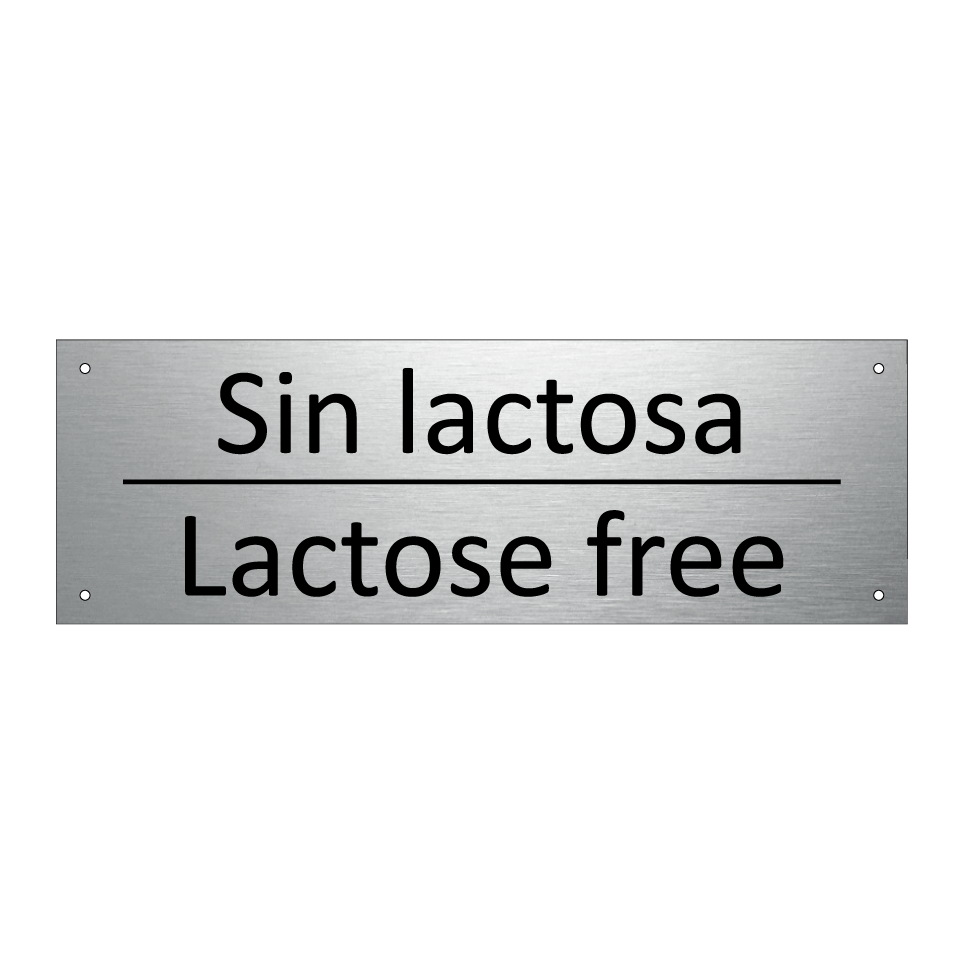 Sin lactosa - Lactose free
