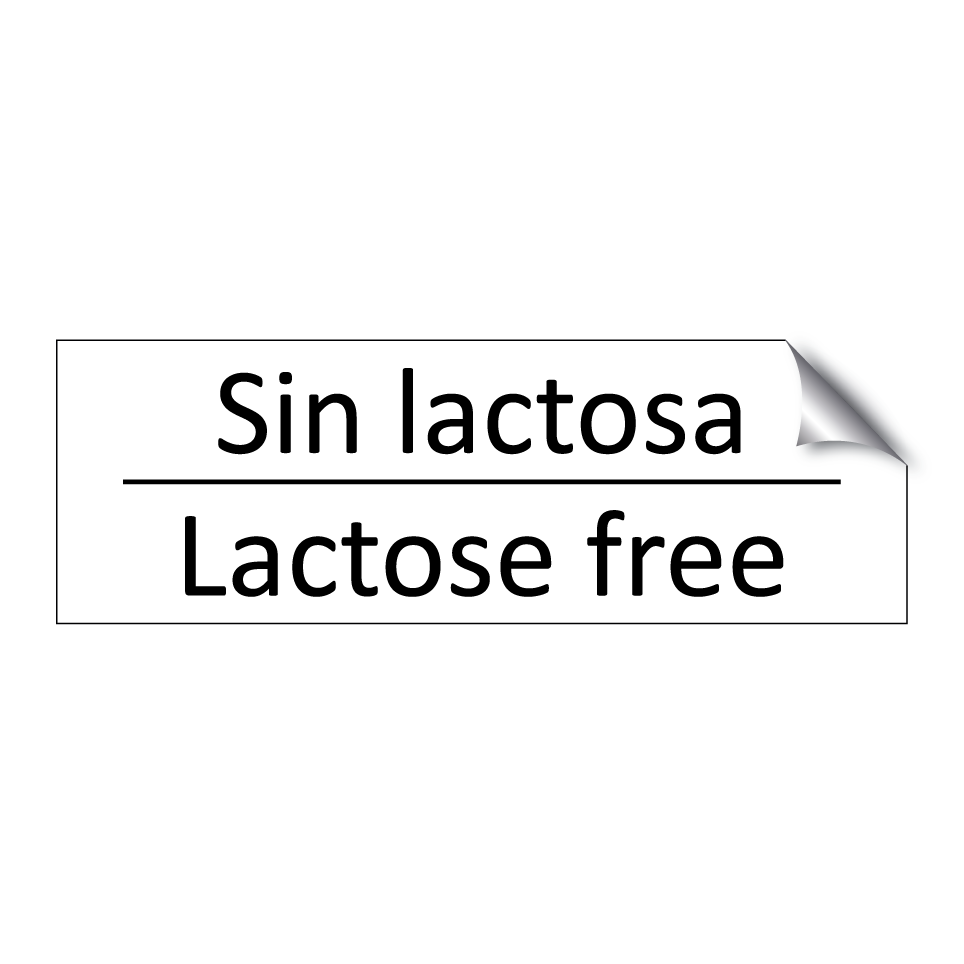 Sin lactosa - Lactose free