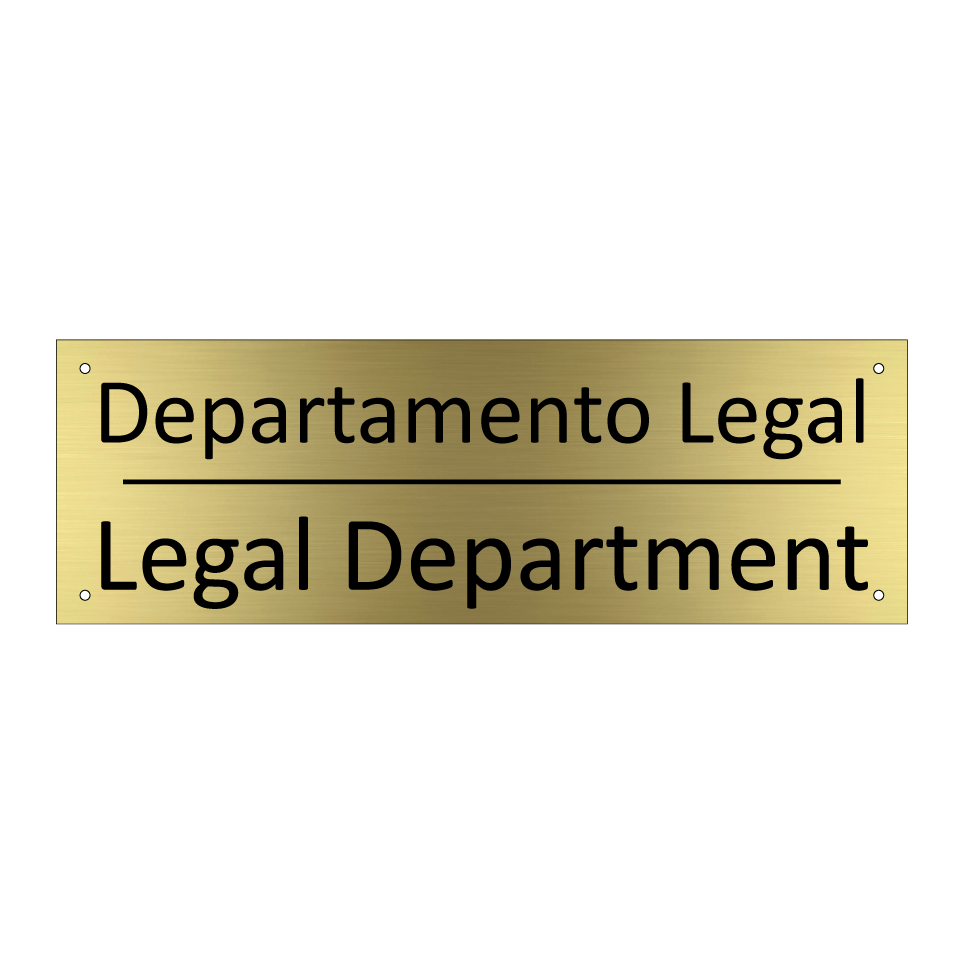 Departamento Legal - Legal Department