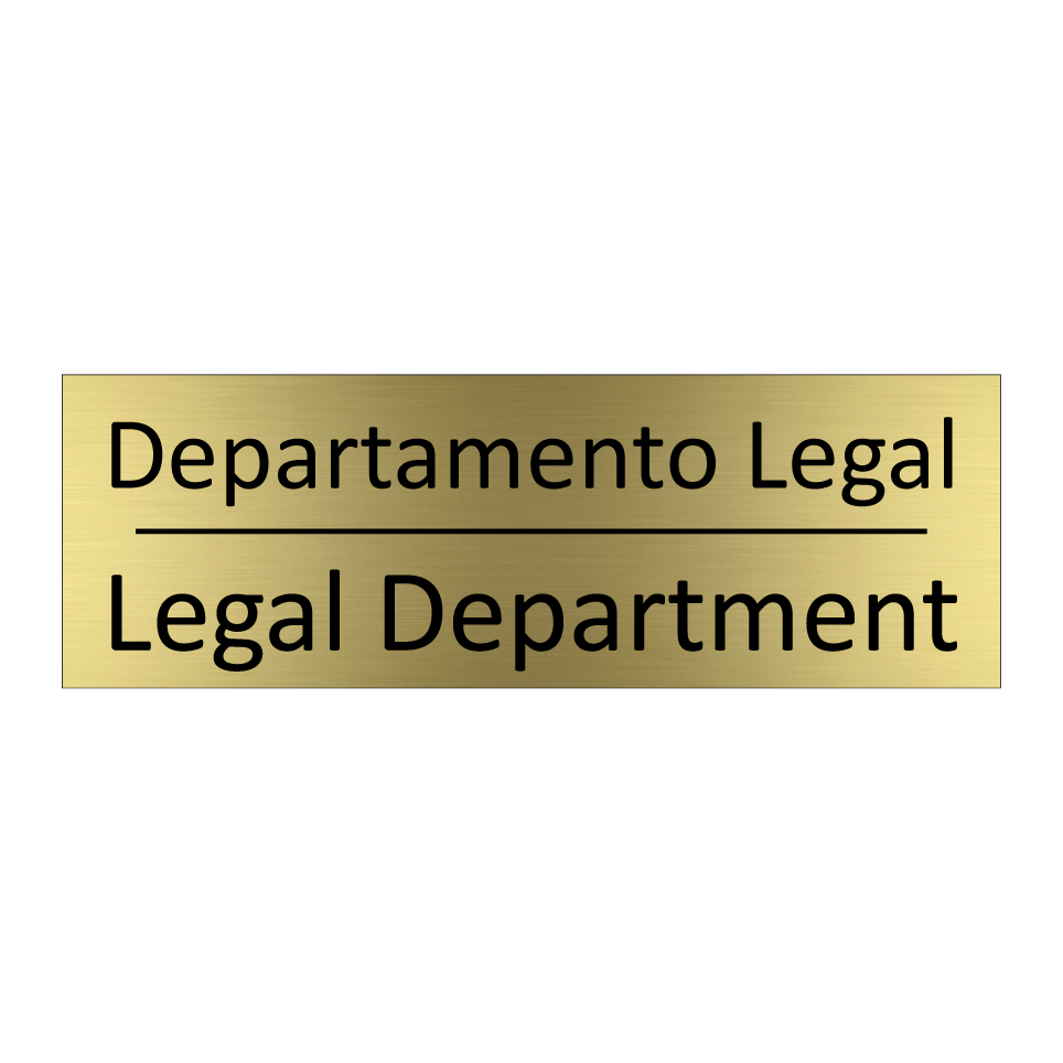 Departamento Legal - Legal Department