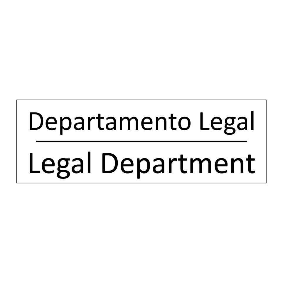 Departamento Legal - Legal Department