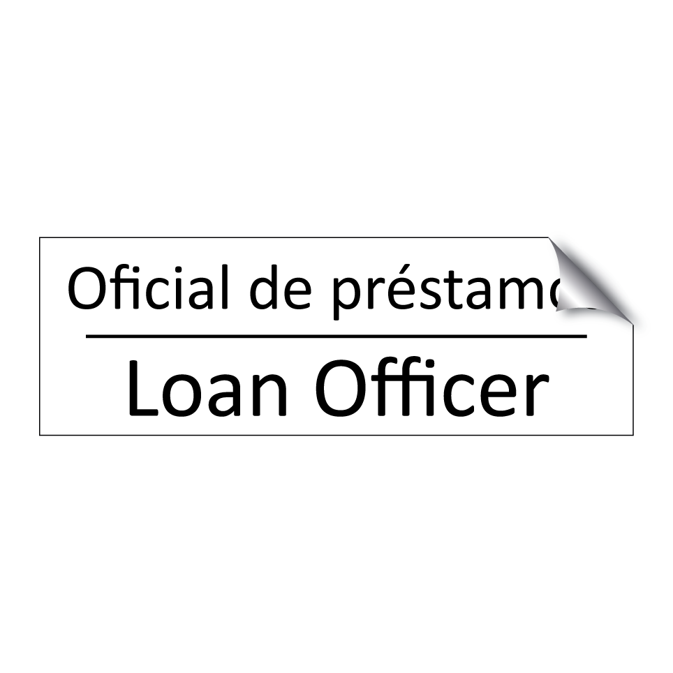 Oficial de préstamos - Loan Officer