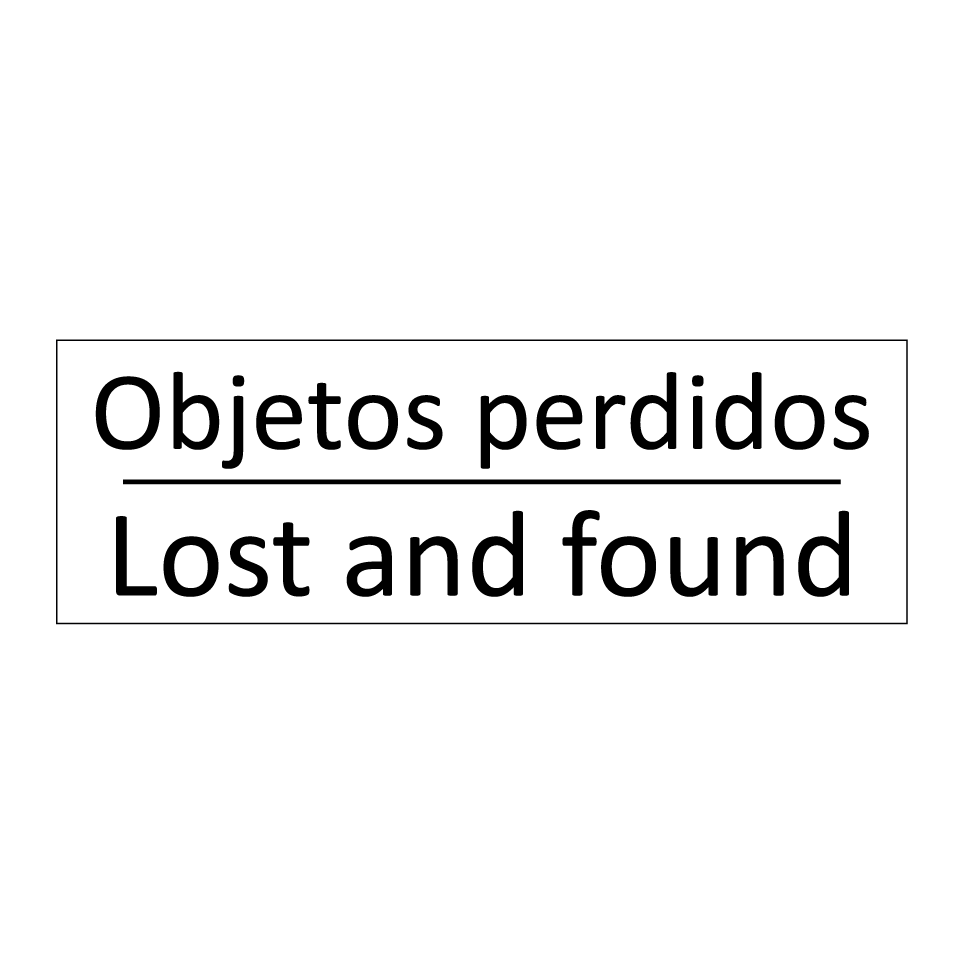Objetos perdidos - Lost and found