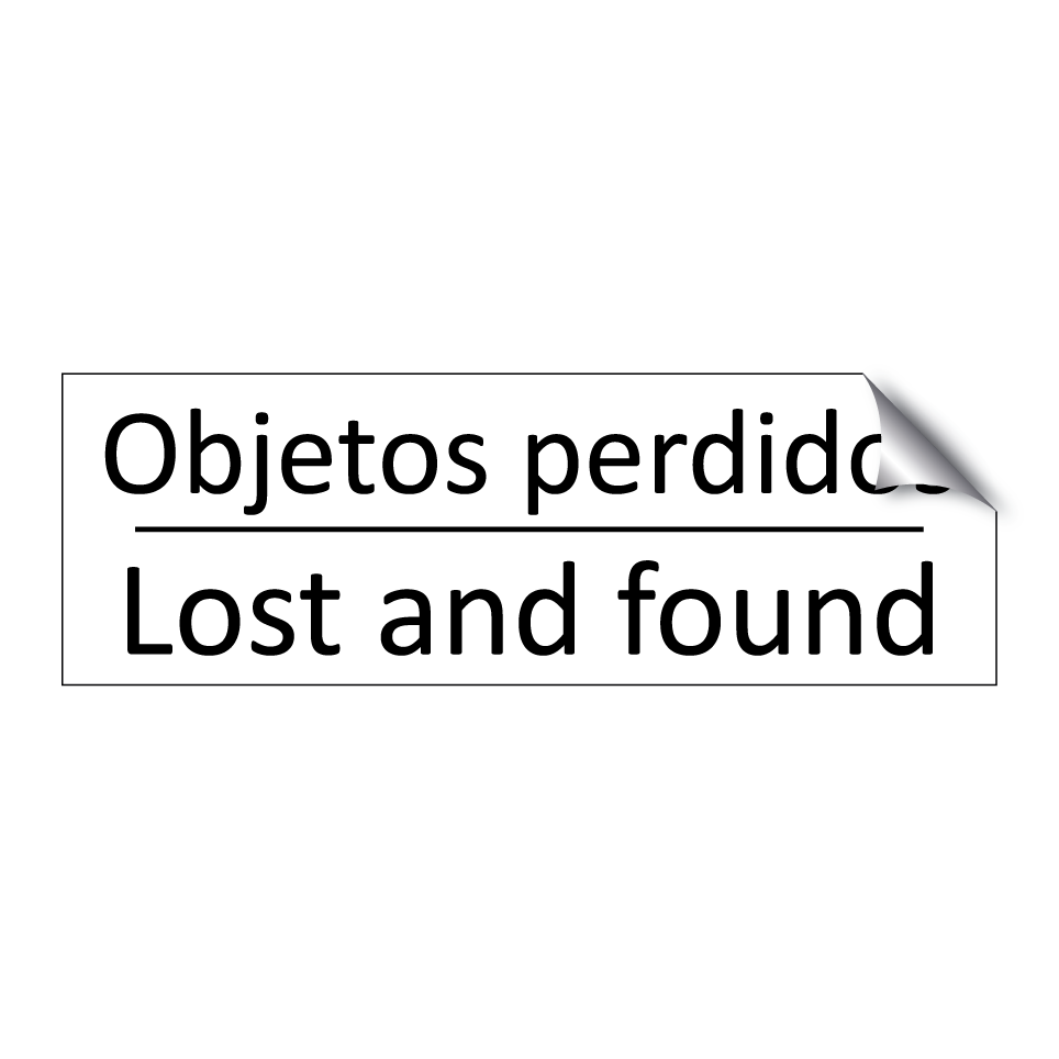 Objetos perdidos - Lost and found