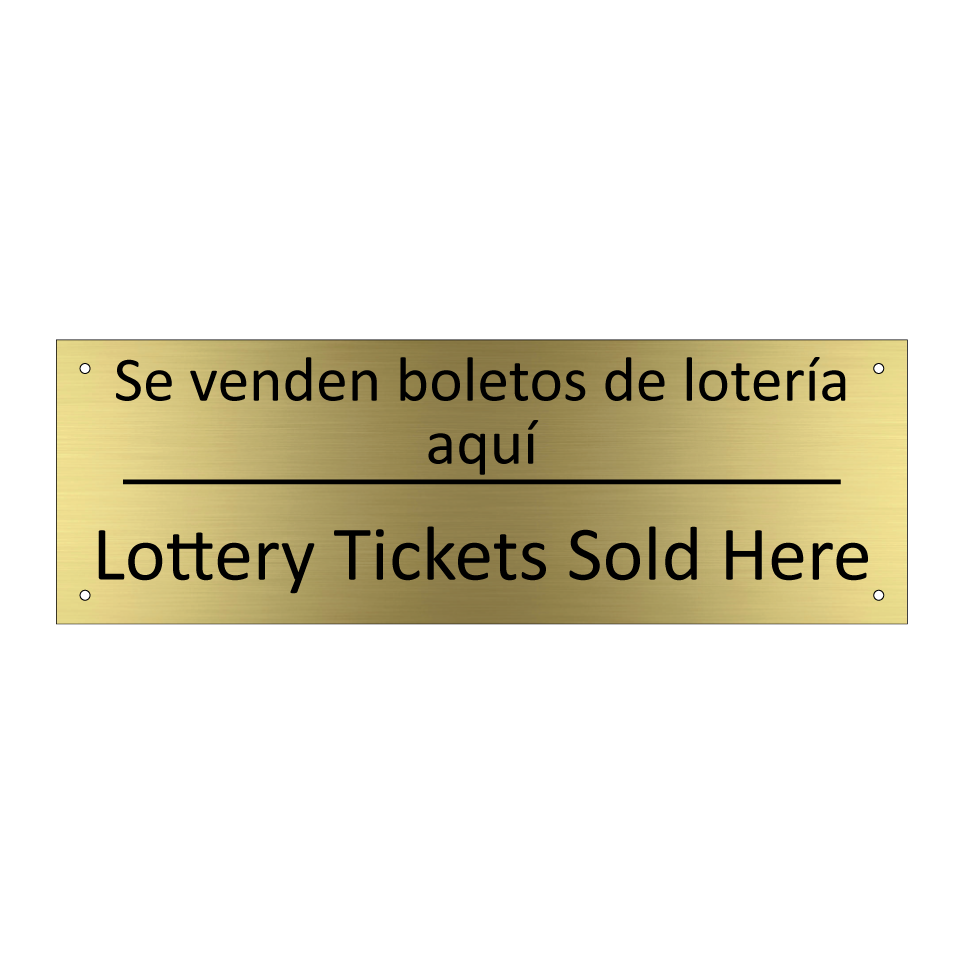 Se venden boletos de lotería /.../ - Lottery Tickets Sold Here