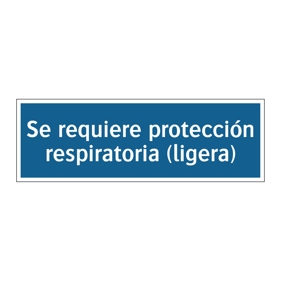 Se requiere protección respiratoria (ligera)