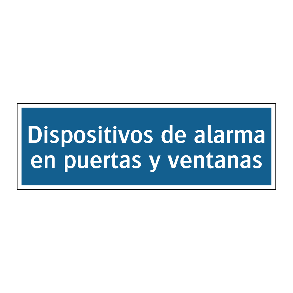 Dispositivos de alarma en puertas y ventanas