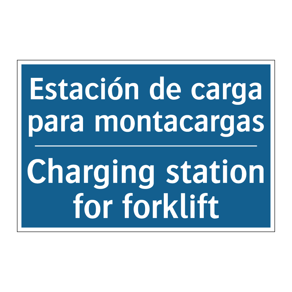 Estación de carga para montacargas /.../ - Charging station for forklift