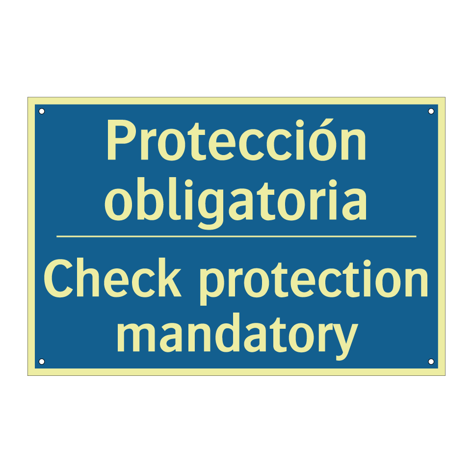 Protección obligatoria - Check protection mandatory