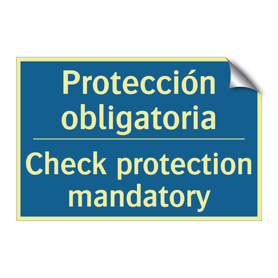 Protección obligatoria - Check protection mandatory