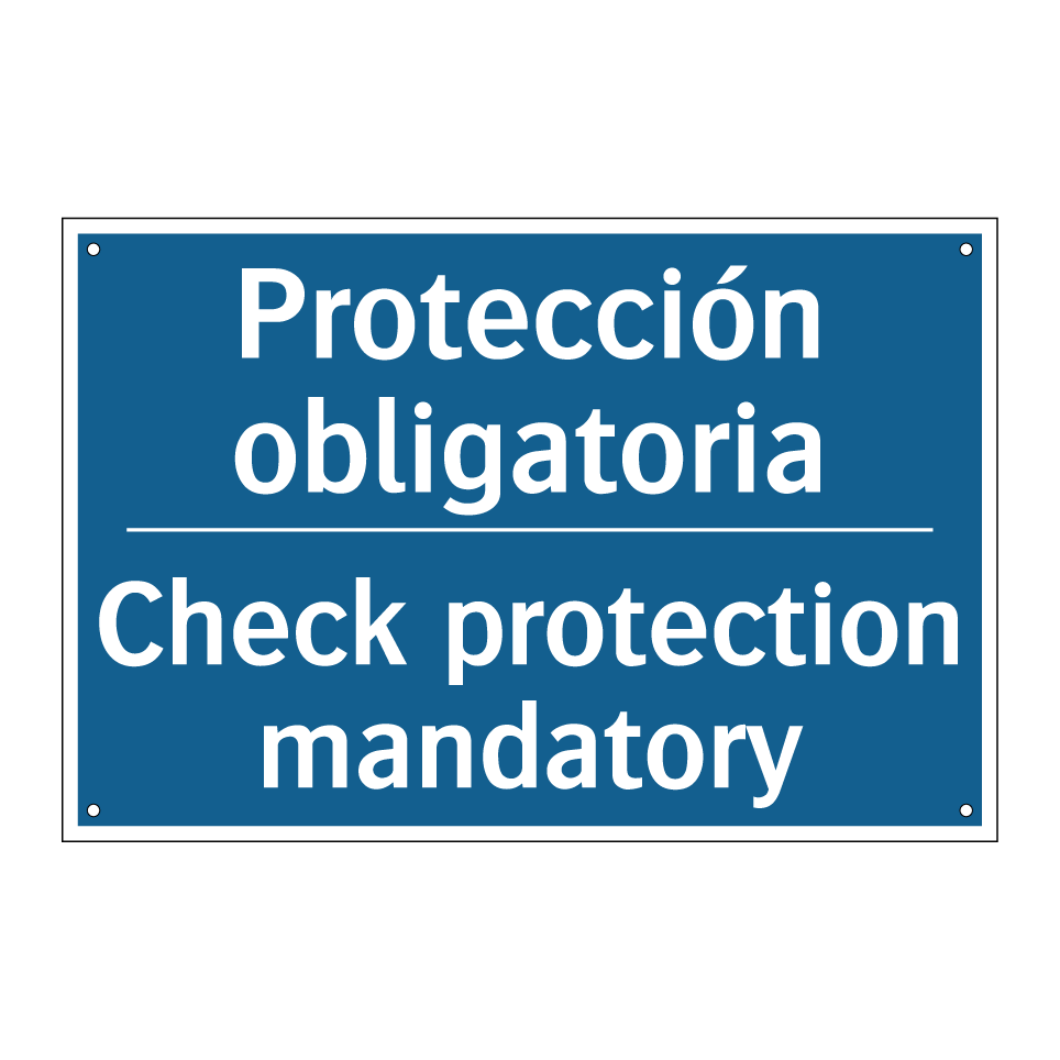 Protección obligatoria - Check protection mandatory