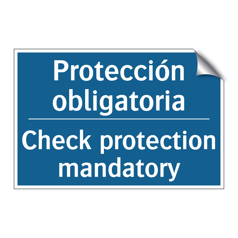 Protección obligatoria - Check protection mandatory