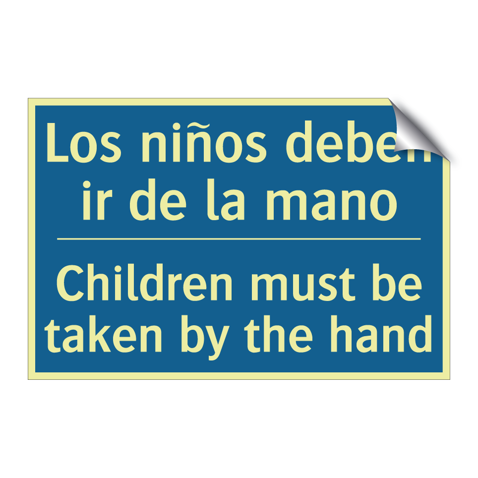 Los niños deben ir de la mano - Children must be taken by the  /.../