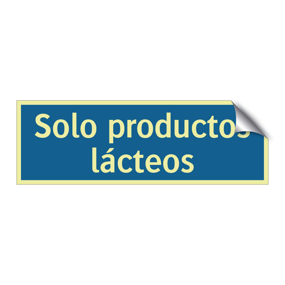 Solo productos lácteos