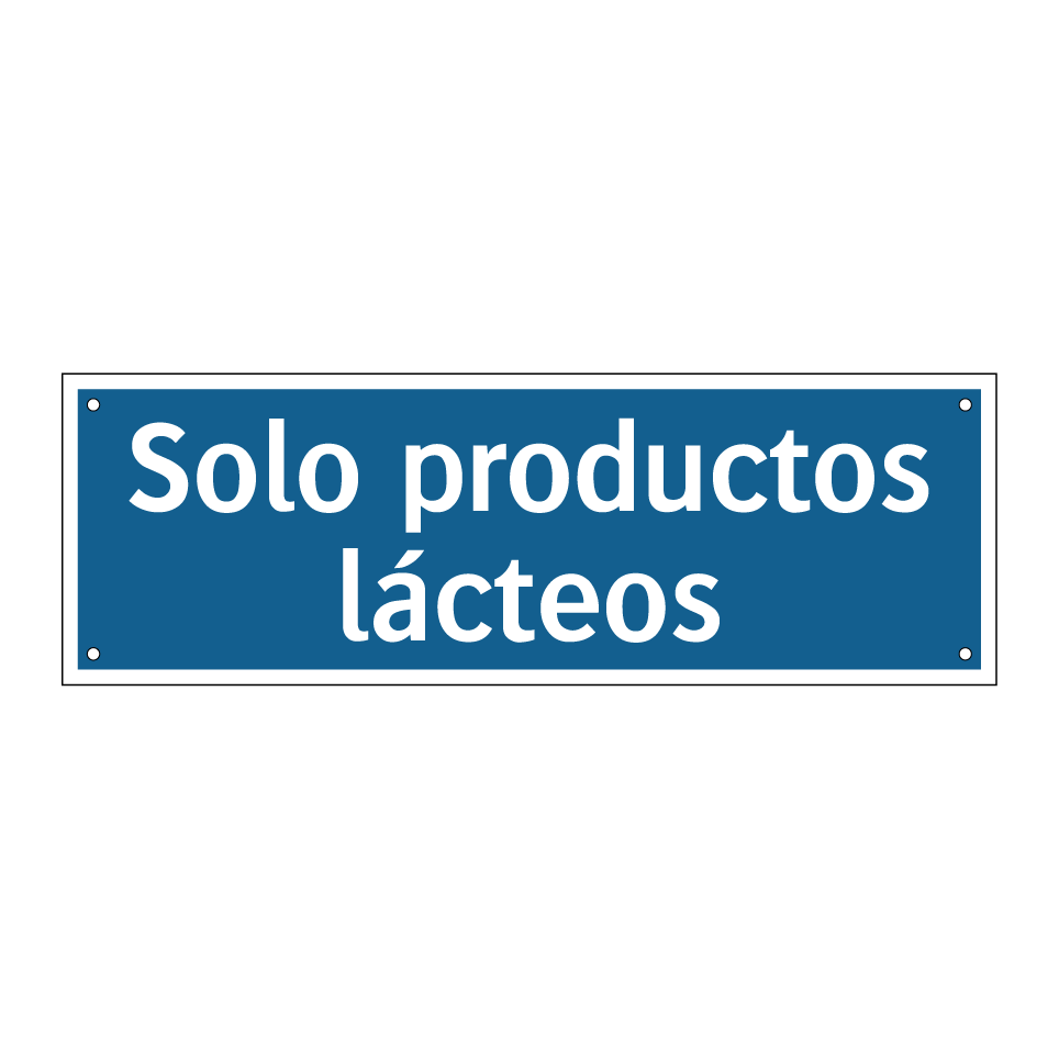 Solo productos lácteos