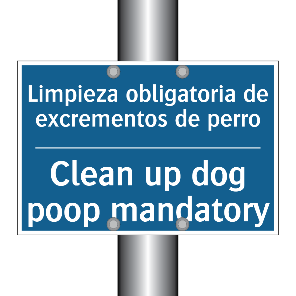 Limpieza obligatoria de excrementos  /.../ - Clean up dog poop mandatory