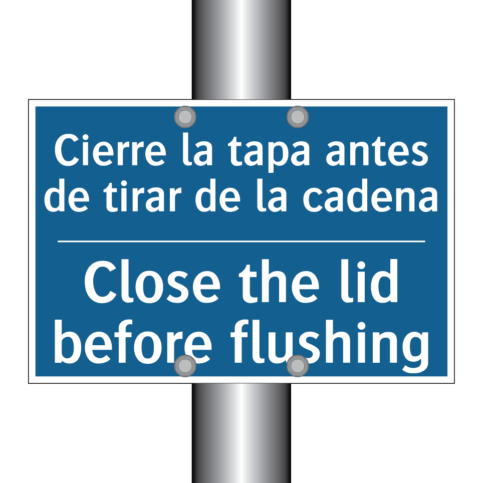 Cierre la tapa antes de tirar  /.../ - Close the lid before flushing