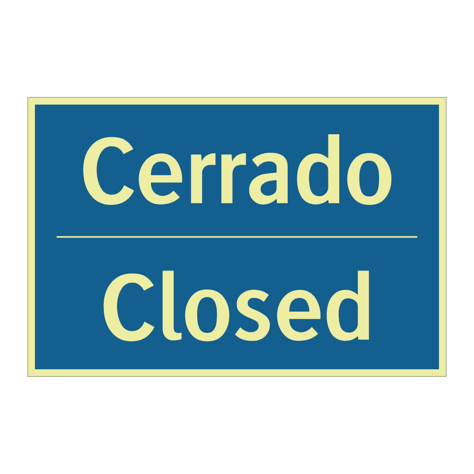 Cerrado - Closed