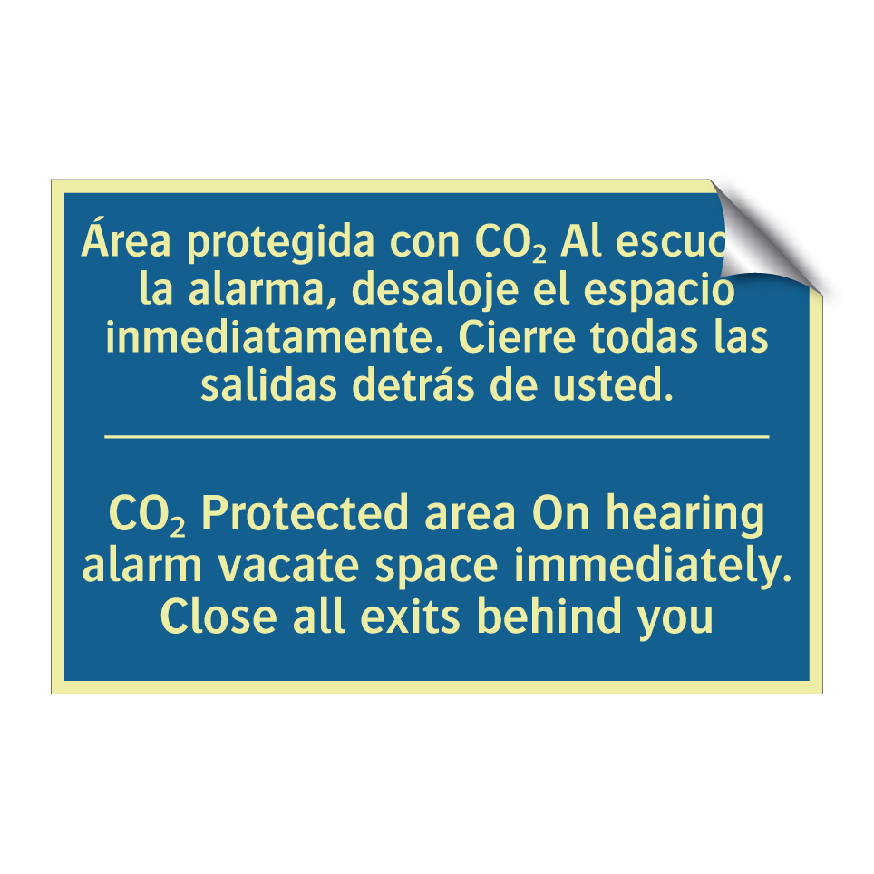 Área protegida con CO₂ Al escuchar  /.../ - CO₂ Protected area On hearing  /.../