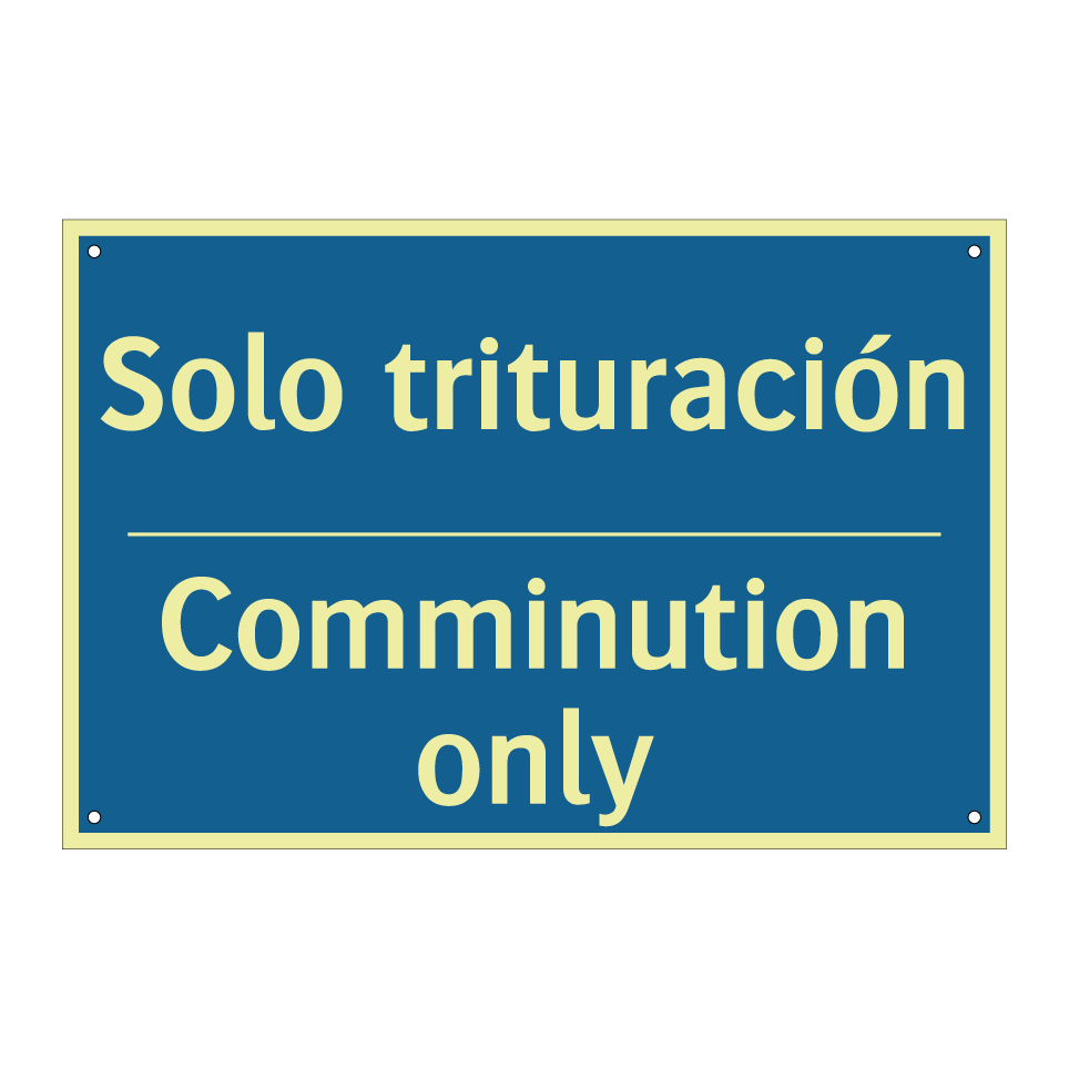 Solo trituración - Comminution only