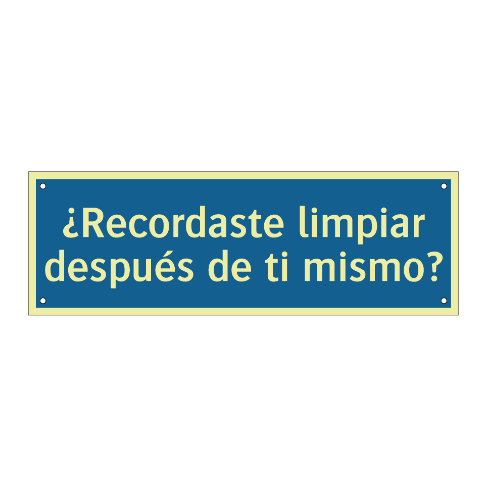 ¿Recordaste limpiar después de ti mismo?