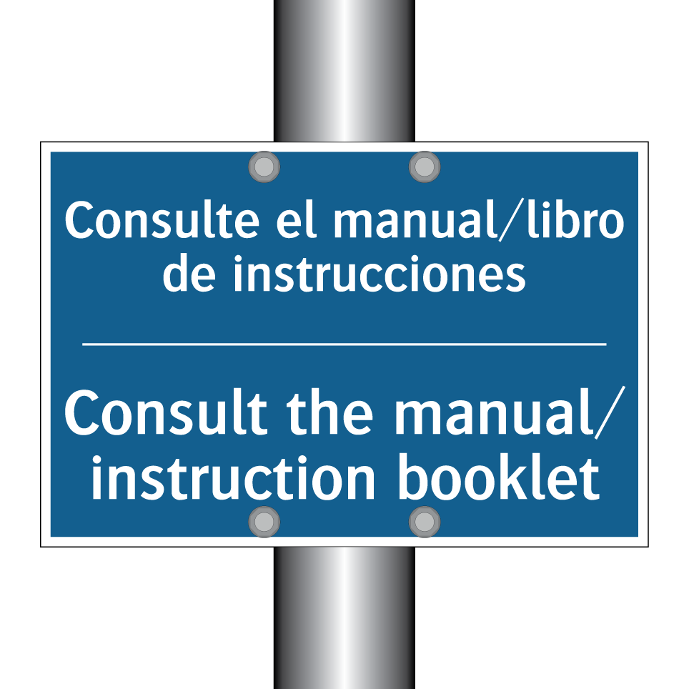 Consulte el manual/libro de instrucciones /.../ - Consult the manual/ instruction  /.../