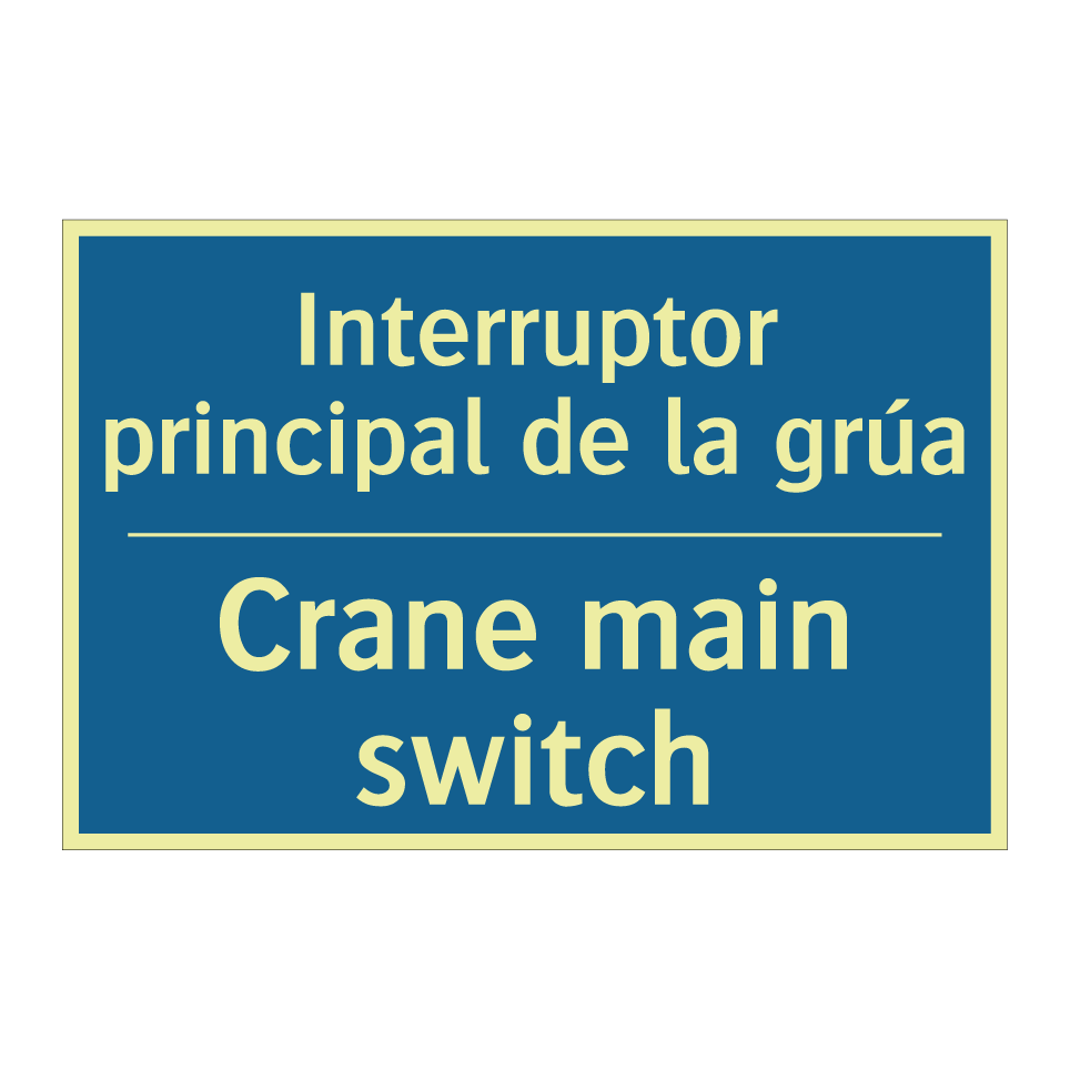 Interruptor principal de la grúa /.../ - Crane main switch