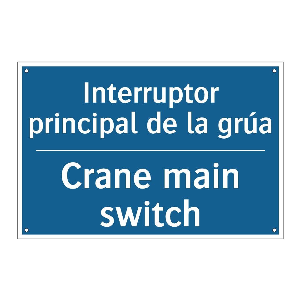 Interruptor principal de la grúa /.../ - Crane main switch