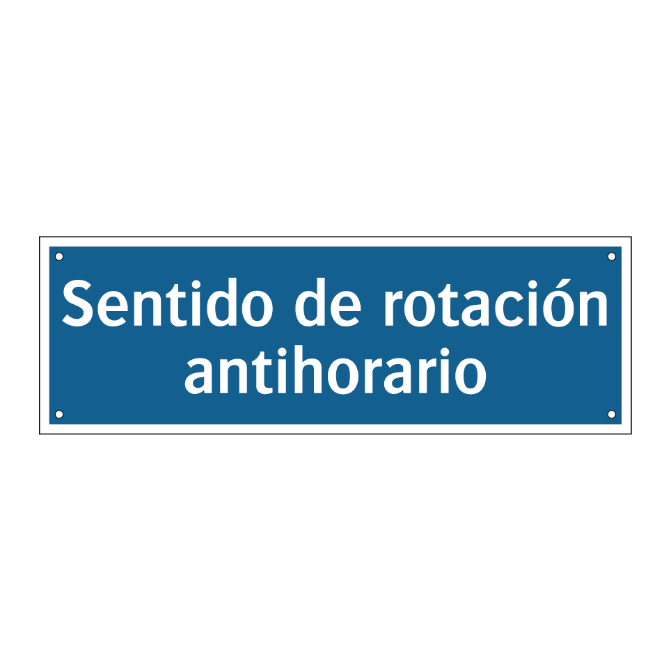Sentido de rotación antihorario
