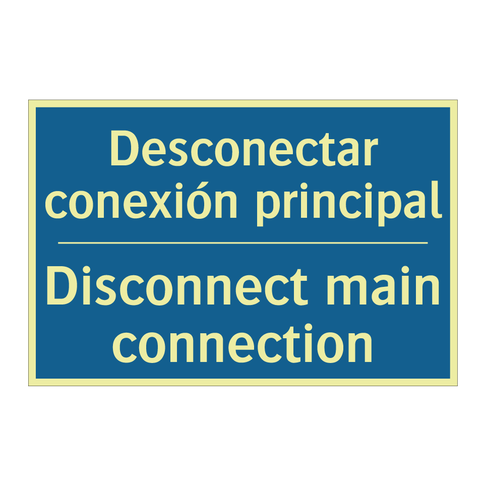 Desconectar conexión principal - Disconnect main connection