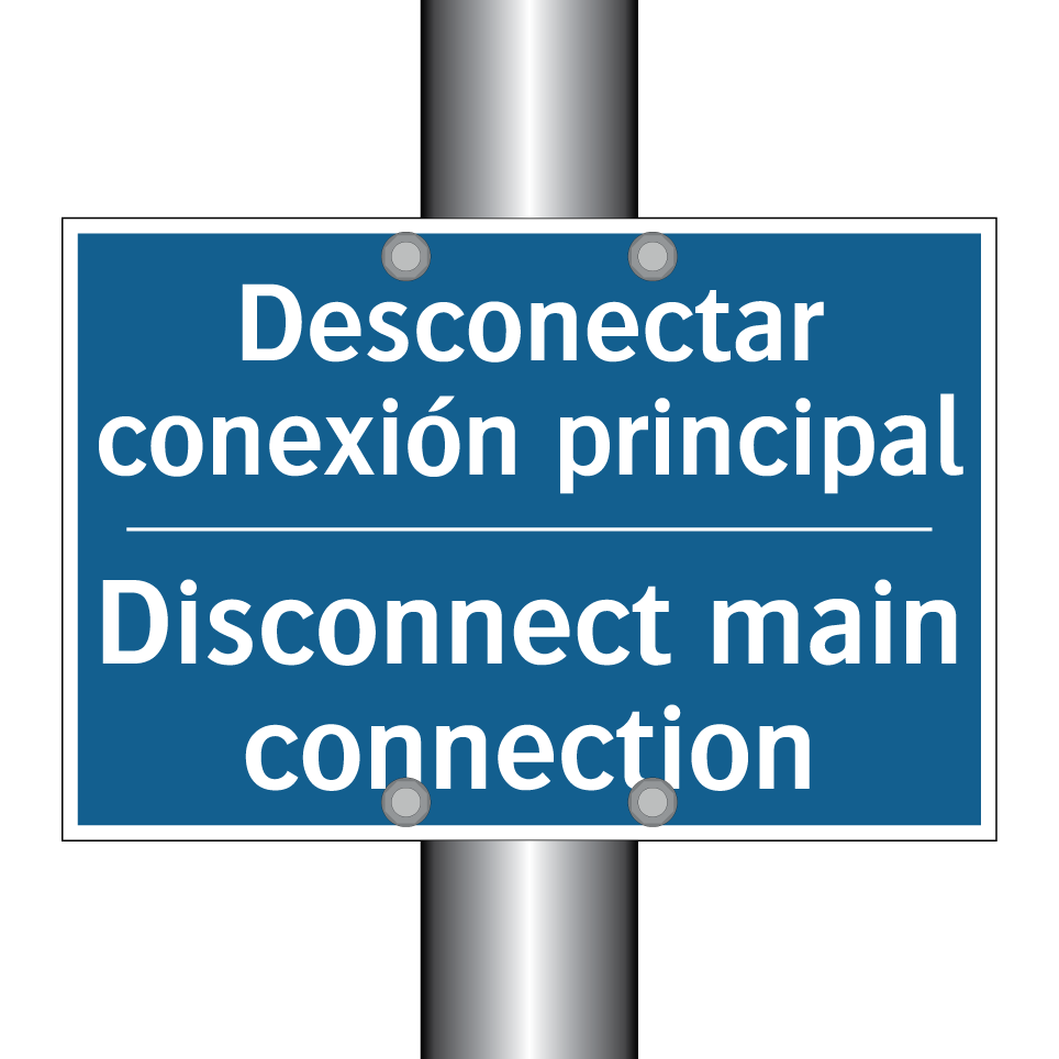 Desconectar conexión principal - Disconnect main connection