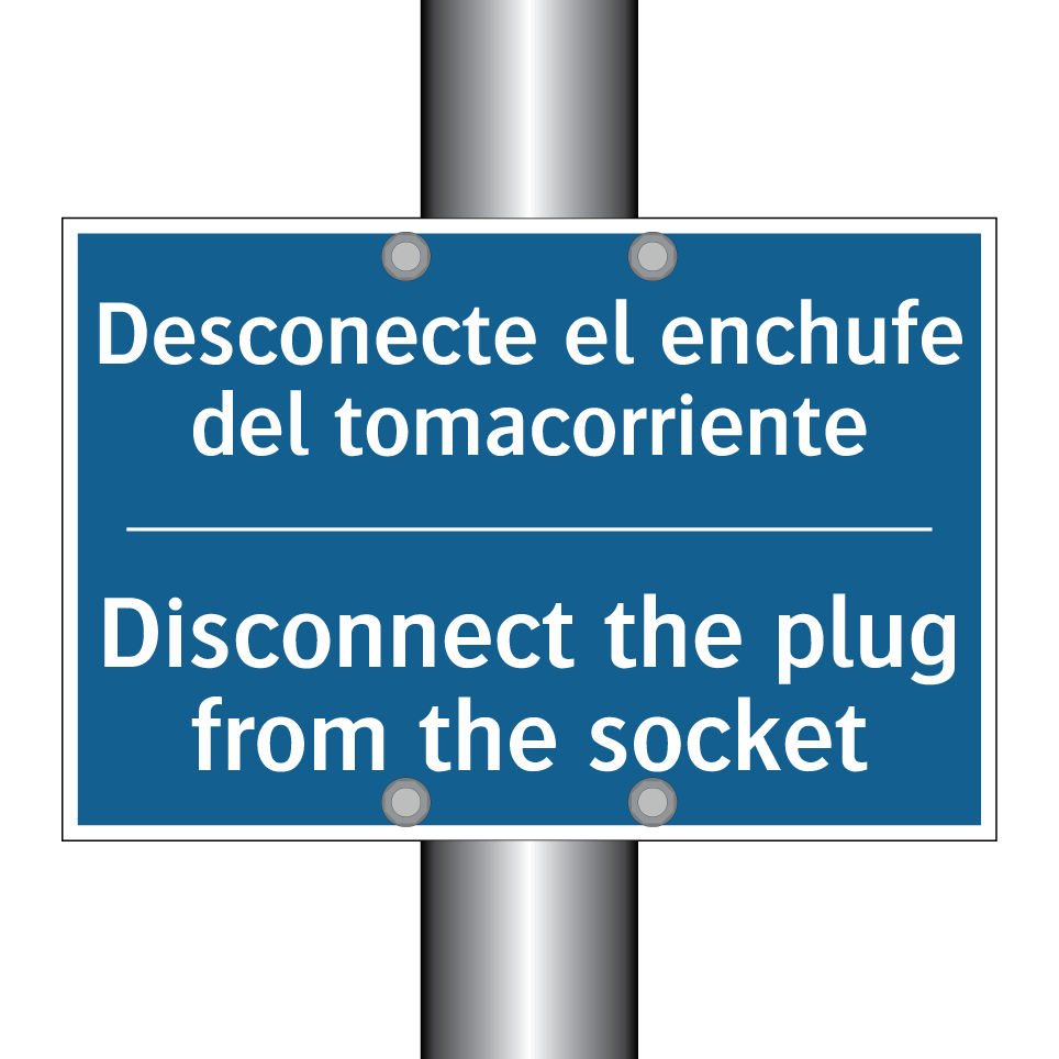 Desconecte el enchufe del tomacorriente /.../ - Disconnect the plug from the socket /.../