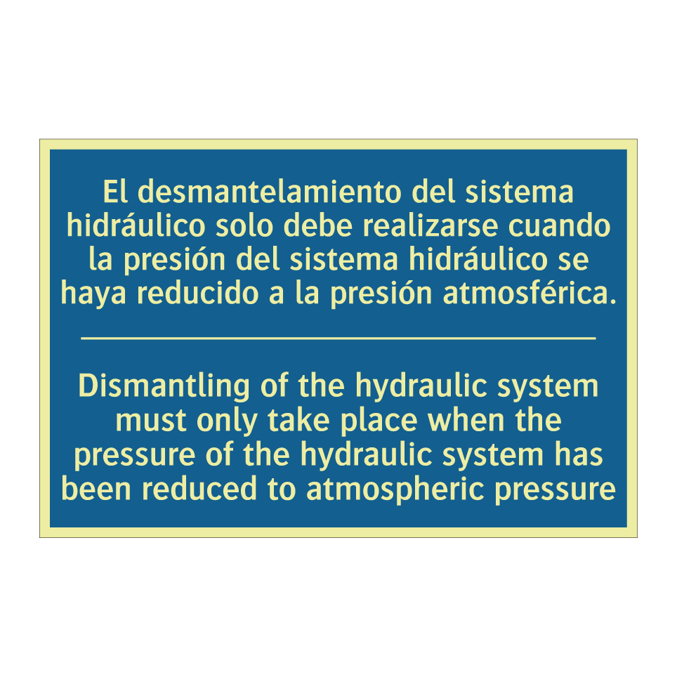 El desmantelamiento del sistema  /.../ - Dismantling of the hydraulic system  /.../