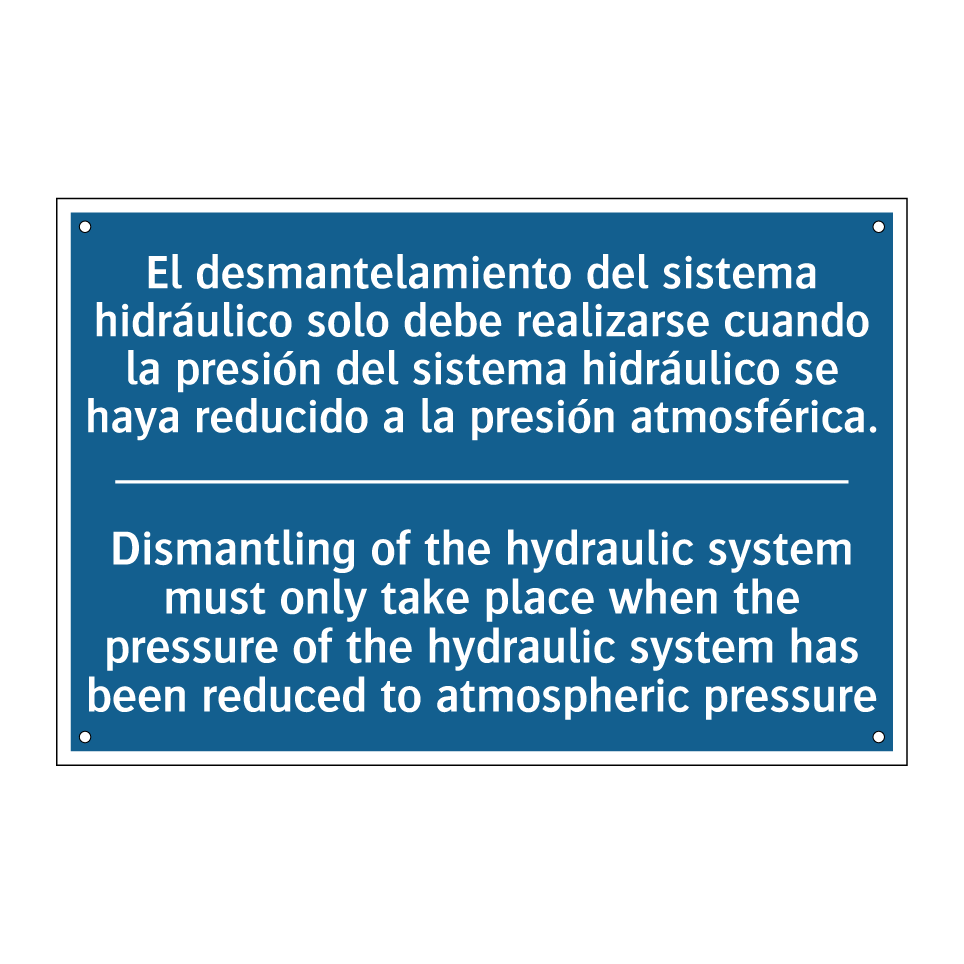 El desmantelamiento del sistema  /.../ - Dismantling of the hydraulic system  /.../