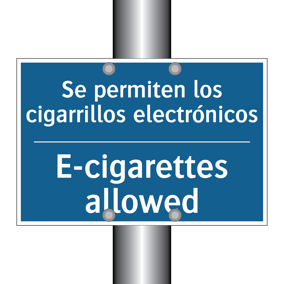 Se permiten los cigarrillos electrónicos /.../ - E-cigarettes allowed