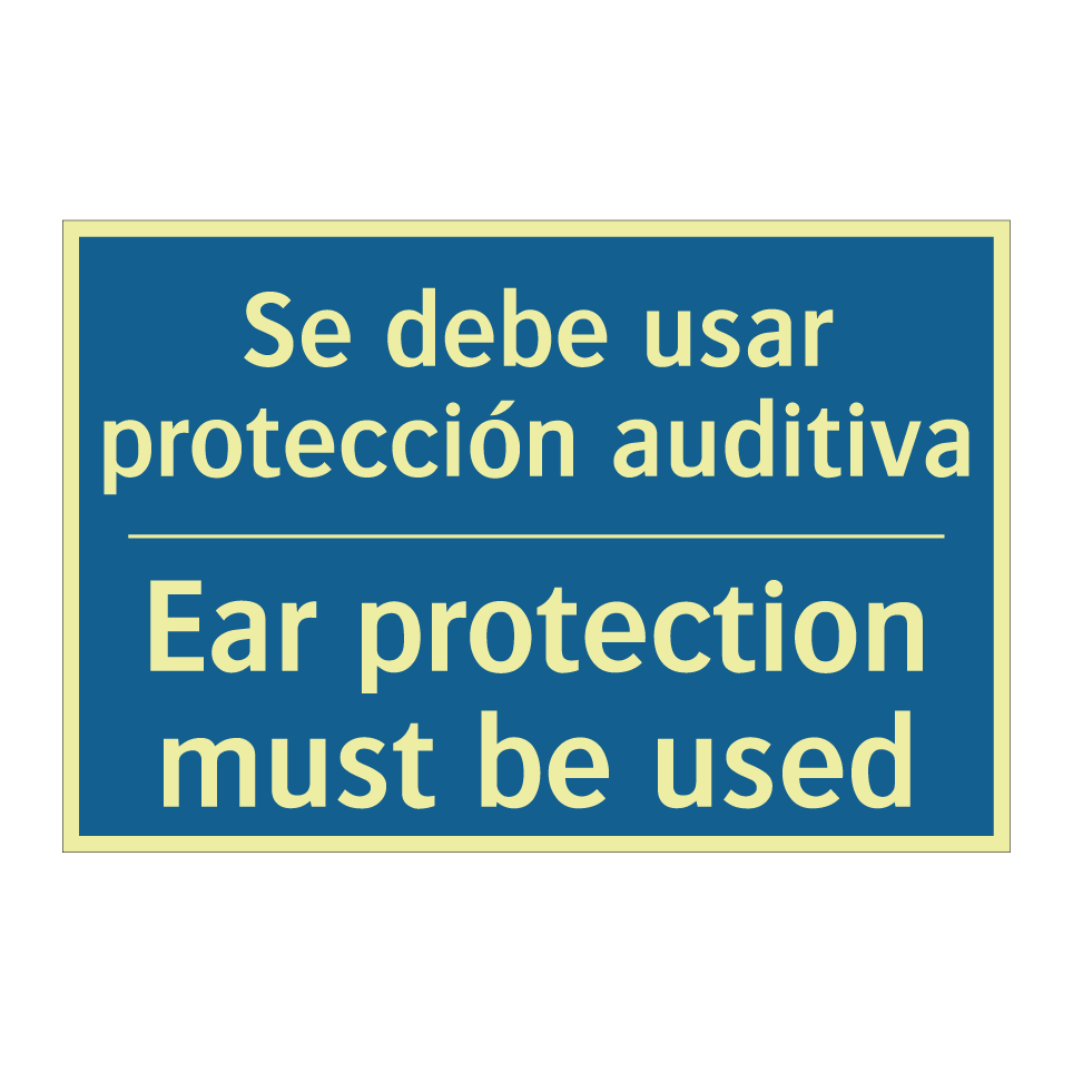 Se debe usar protección auditiva /.../ - Ear protection must be used
