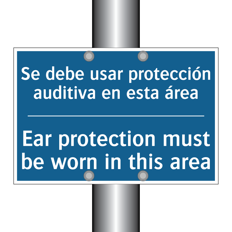 Se debe usar protección auditiva  /.../ - Ear protection must be worn in  /.../