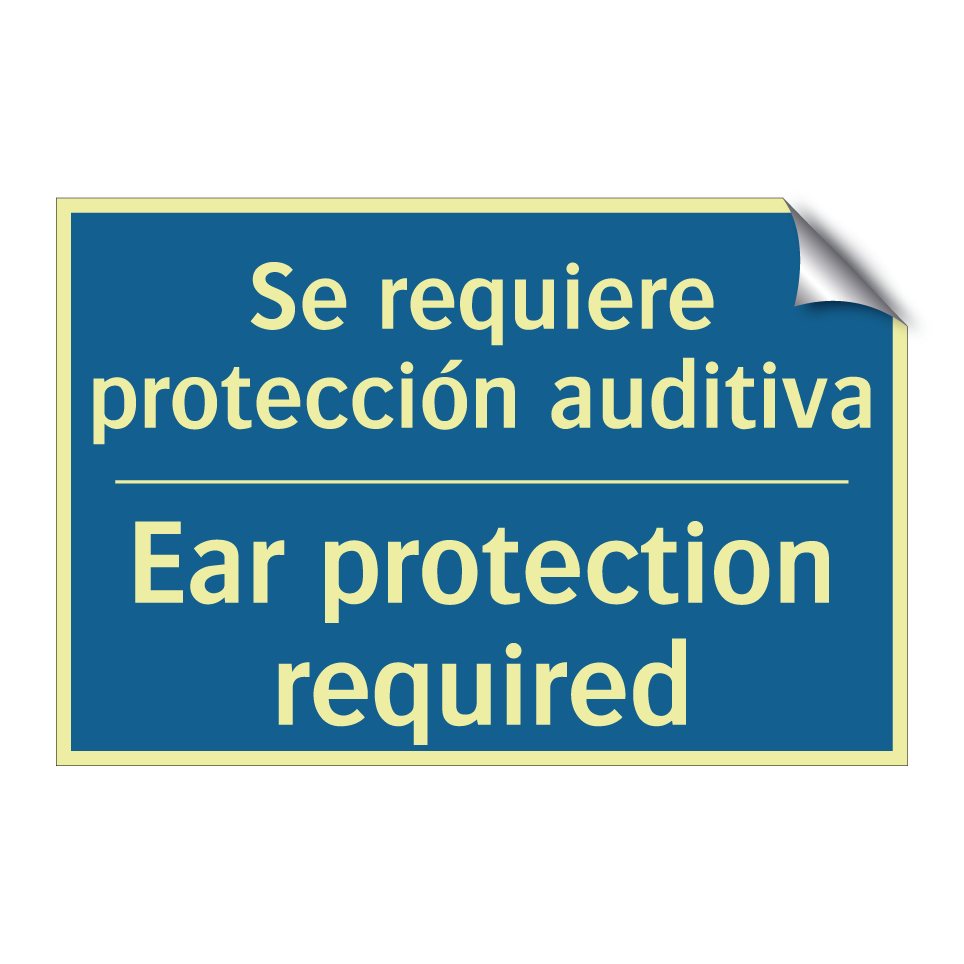 Se requiere protección auditiva /.../ - Ear protection required