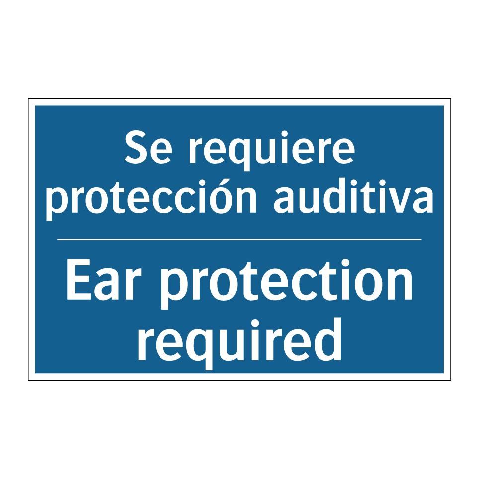 Se requiere protección auditiva /.../ - Ear protection required