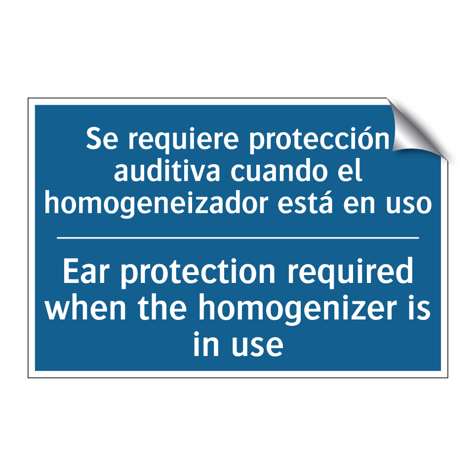 Se requiere protección auditiva  /.../ - Ear protection required when the  /.../