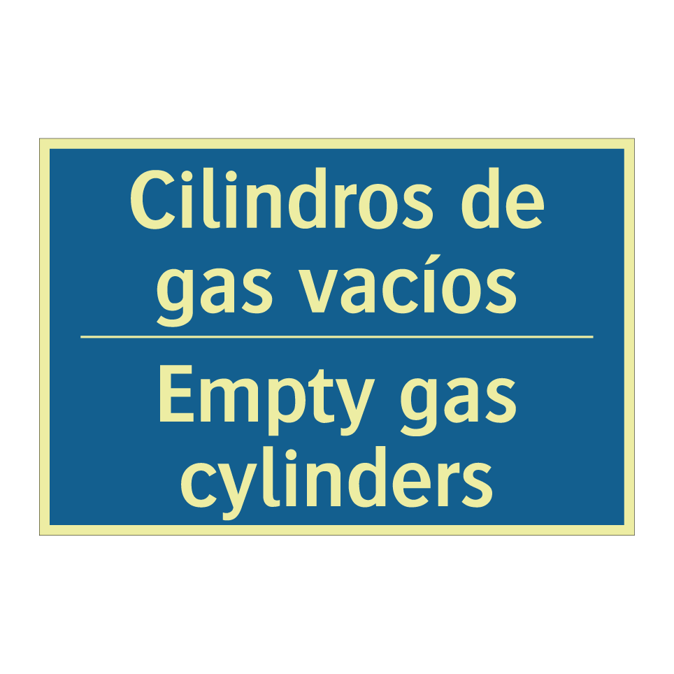 Cilindros de gas vacíos - Empty gas cylinders