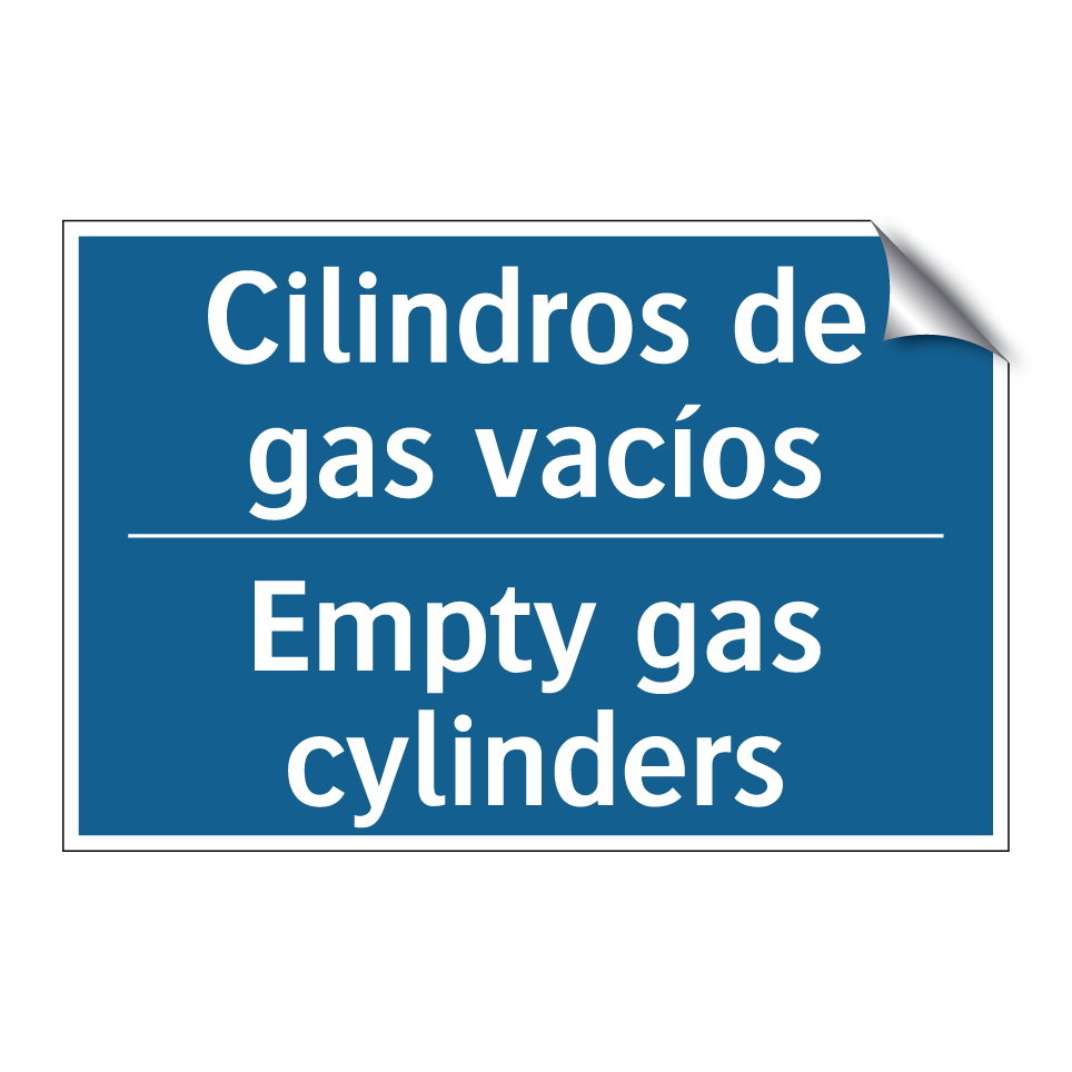 Cilindros de gas vacíos - Empty gas cylinders