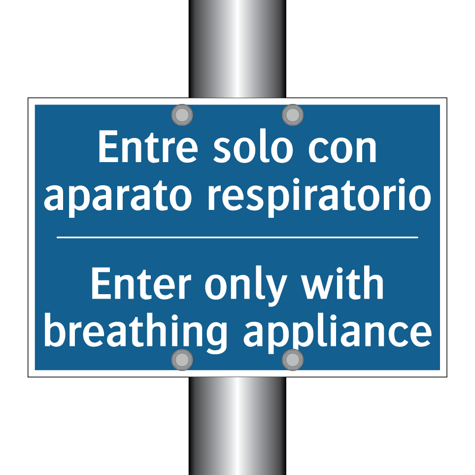 Entre solo con aparato respiratorio /.../ - Enter only with breathing appliance /.../